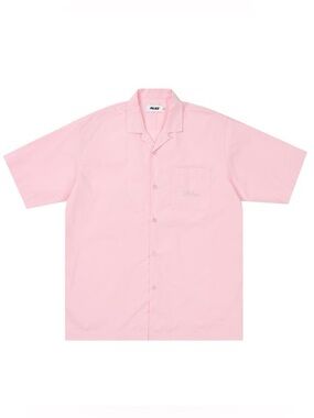 Palace "Lucky P" Pink Shirt Horseshoes Logo Button Up Shirt Size XL Embroidered